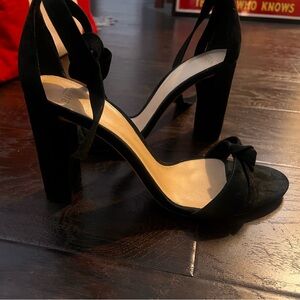 Alexandre Birman Black High-Heeled Sandals with Block Heel